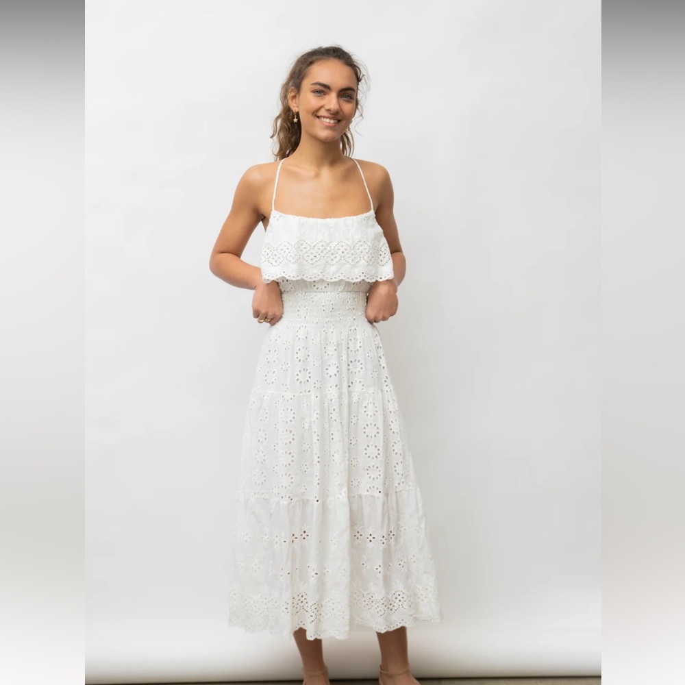NWT Ruffle midi dress